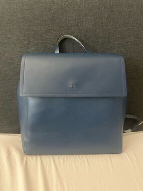 Kate Spade Somerville Road Megyn Navy Blue South Leather Flap Womens Backpack